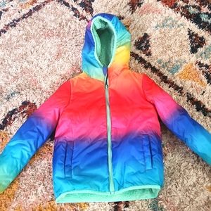 Tucker & Tate reversible rainbow jacket. Size 8 girls
